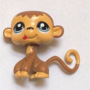 Littlest Pet Shop Brown Monkey Figure